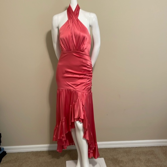 Cinq á Sept Arianna Dress NWT pink candy color size 4 SILK - Picture 1 of 17